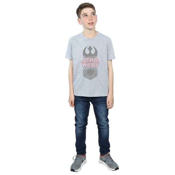 Star Wars Boys The Last Jedi Symbol Crash T-Shirt / Sports Grey - Picture 4 of 5